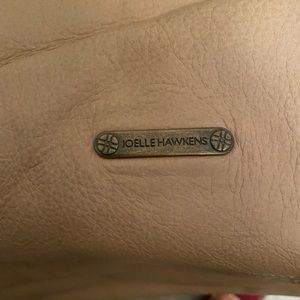 Joelle Hawkins Leather tan perforated unstructured bag.  Barely used.